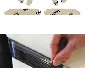 Lamin-X Fiat 500 2011-2017 Gunsmoke Side and Rear Marker Covers