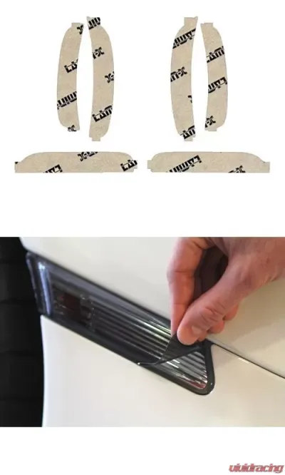 Lamin-X Fiat 500 2011-2017 Gunsmoke Side and Rear Marker Covers - FT601G