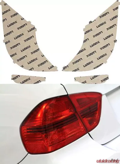 Lamin-X Hyundai Accent Hatchback 2012-2017 Red Tail Light Covers - HY621R