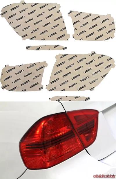 Lamin-X BMW 3-Series 328|330 Sedan 2016-2018 Red Tail Light Covers - B260R