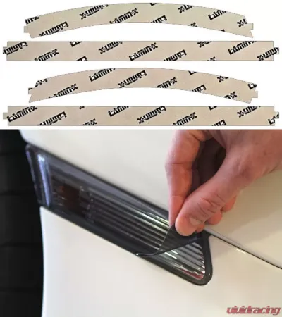Lamin-X Chevrolet Corvette C7 2014-2019 Gunsmoke Rear Marker Covers - CH1137G