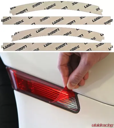 Lamin-X Chevrolet Corvette C7 2014-2019 Red Rear Marker Covers - CH1137R