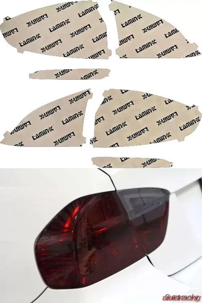 Lamin-X Ford Fiesta Sedan 2014-2018 Gunsmoke Tail Light Covers - F247G