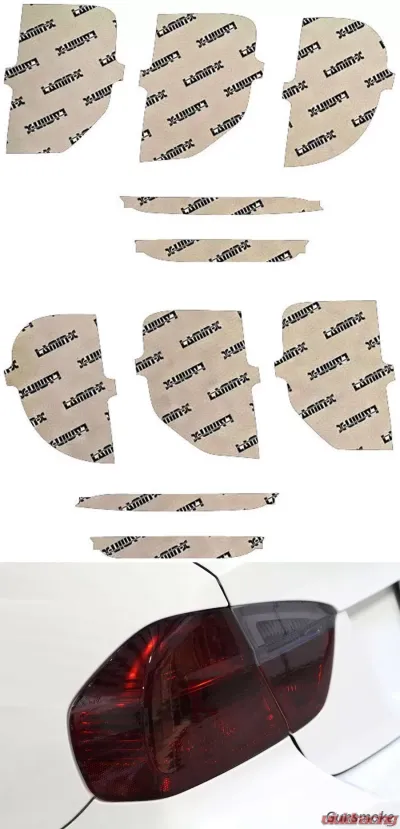 Lamin-X Gunsmoke Tail Light Covers Ford Mustang 2015-2022 - F250G