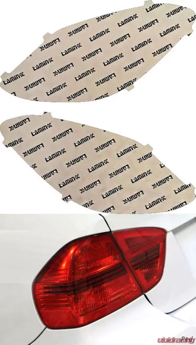 Lamin-X Mercedes C-Class Sedan 2015-2021 Red Tail Light Covers - MB248R