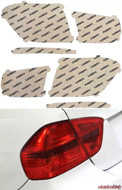 Lamin-X BMW 5-Series 2017-2021 Red Tail Light Covers - B261R