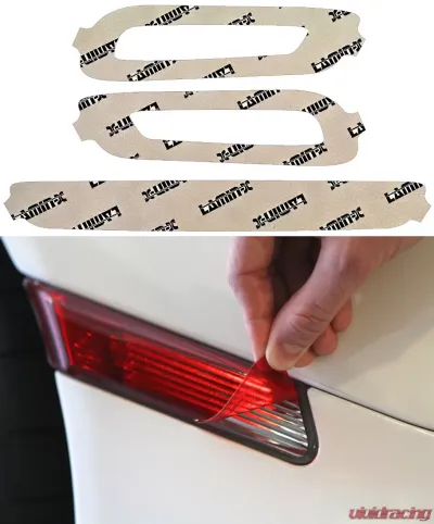 Lamin-X Fiat 124 Spider 2017-2019 Red Reverse Light Covers - FT2604R