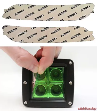 Lamin-X Porsche 997 GT3|GT3 RS 2007-2008 DRL & Green Turn Signal Covers - P606GR