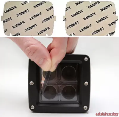 Lamin-X 3x5" Gunsmoke Sealed Beam US Light Covers - SB-35G