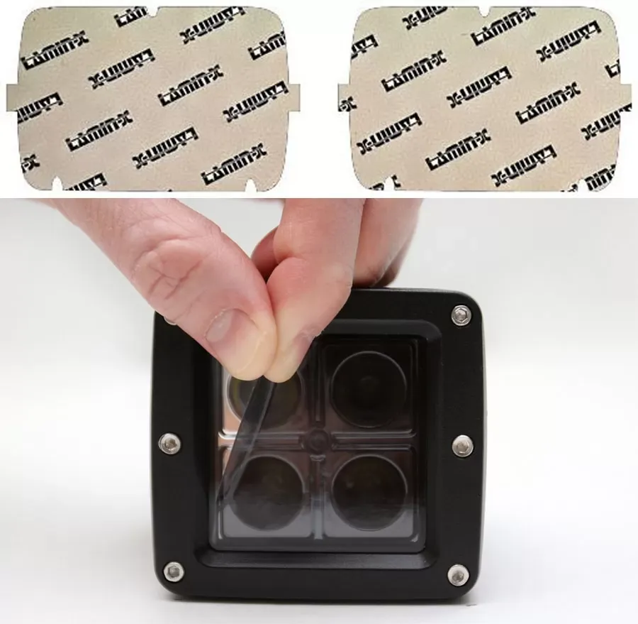 Lamin-X 4x6" Gunsmoke Sealed Beam US Light Covers - SB-46G