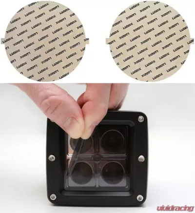 Lamin-X 5.25" Gunsmoke Round Light Covers - SB-5.25G