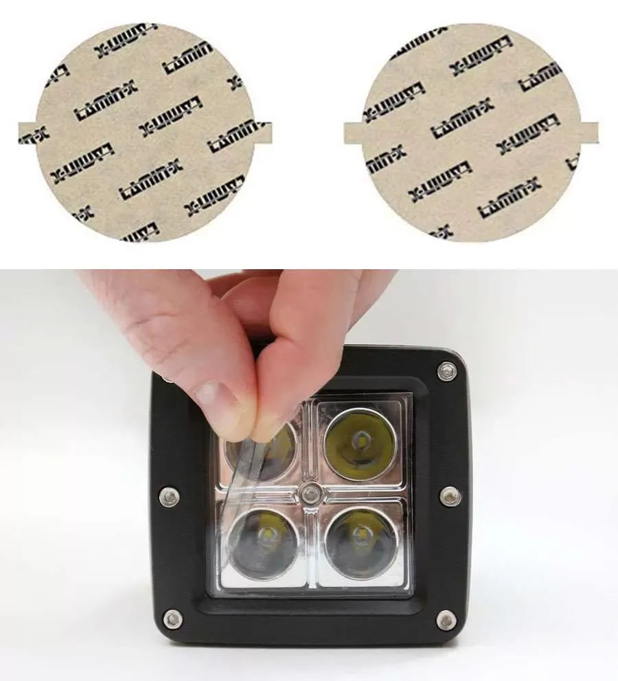 Lamin-X 5" Clear Round Light Covers - SB-5CL