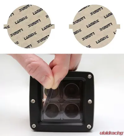 Lamin-X 5" Gunsmoke Round Light Covers - SB-5G