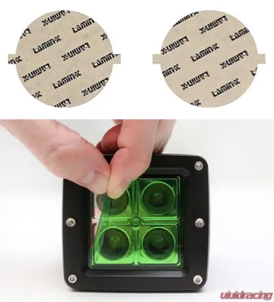 Lamin-X 5" Green Round Light Covers - SB-5GR