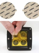 Lamin-X 5" Yellow Round Light Covers                                     - SB-5Y - Image 5
