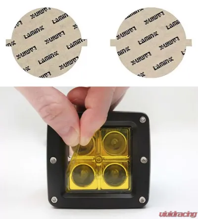 Lamin-X 5" Yellow Round Light Covers - SB-5Y