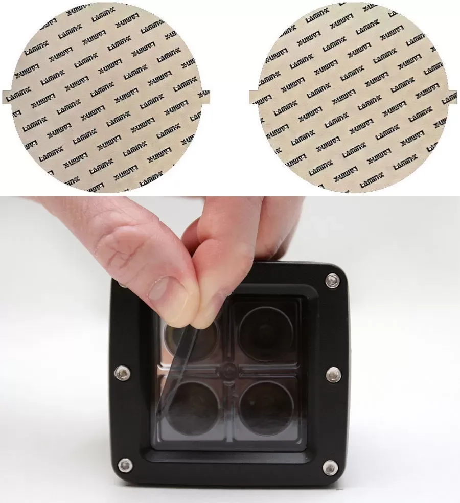 Lamin-X 8.25" Gunsmoke Round Light Covers - SB-8.25G
