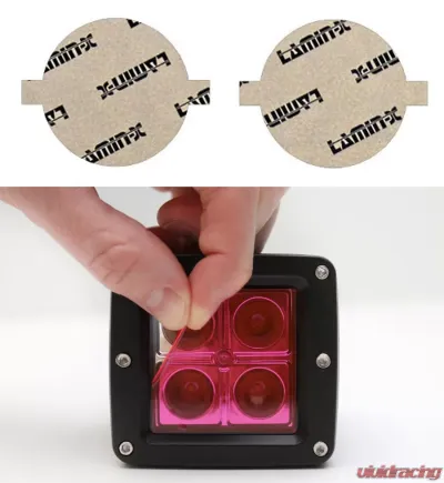 Lamin-X 2.25" Pink Round Light Covers - SB-2.25P