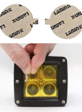 Lamin-X 2.25" Yellow Round Light Covers                                     - SB-2.25Y - Image 2