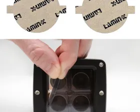 Lamin-X 2.75" Gunsmoke Round Light Covers