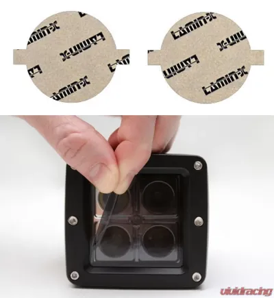 Lamin-X 2.75" Gunsmoke Round Light Covers - SB-2.75G