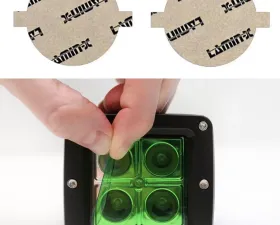 Lamin-X 2.75" Green Round Light Covers