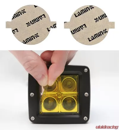 Lamin-X 2.75" Yellow Round Light Covers - SB-2.75Y