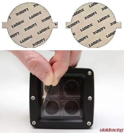 Lamin-X 2" Gunsmoke Round Light Covers - SB-2G