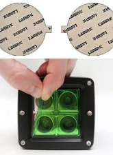 Lamin-X 2" Green Round Light Covers                                     - SB-2GR - Image 2