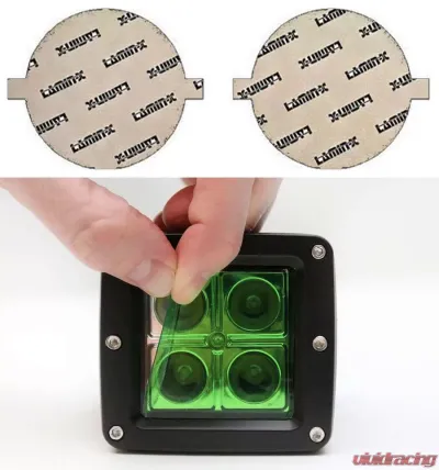 Lamin-X 2" Green Round Light Covers - SB-2GR