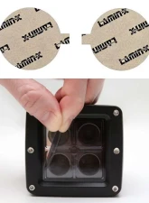 Lamin-X 3.125" Gunsmoke Round Light Covers                                     - SB-3.125G - Image 5