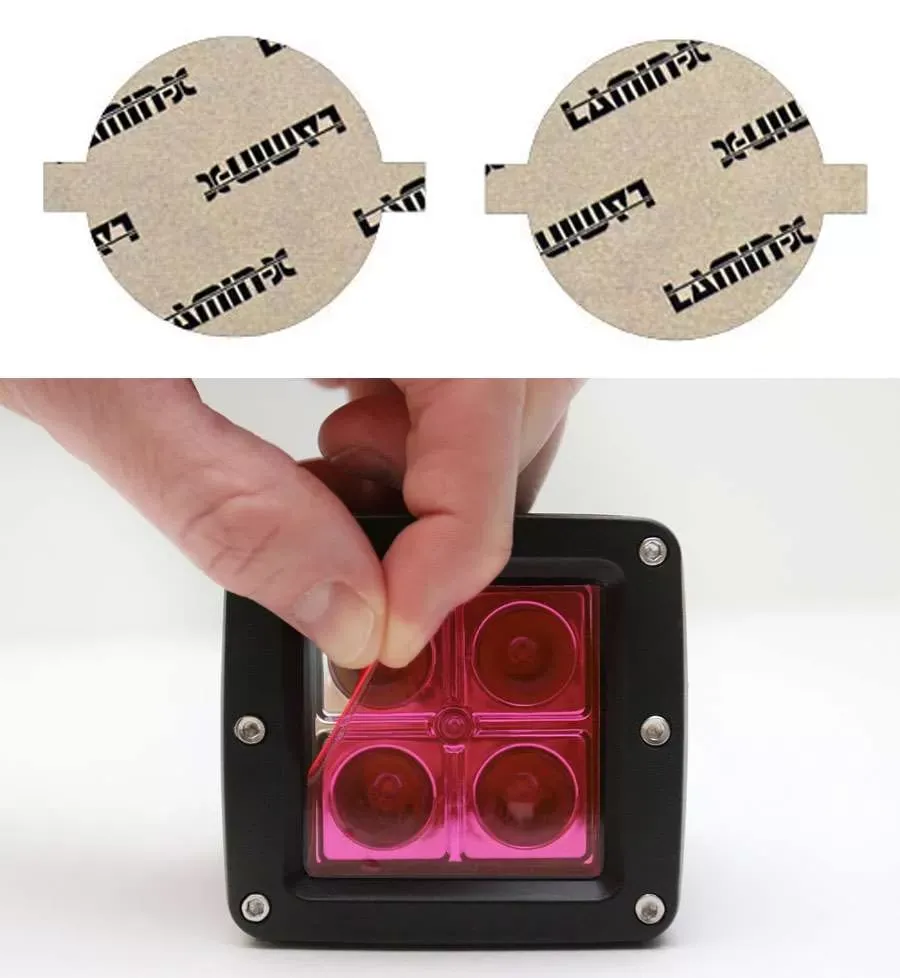 Lamin-X 3.125" Pink Round Light Covers - SB-3.125P