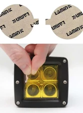 Lamin-X 3.125" Yellow Round Light Covers                                     - SB-3.125Y - Image 5