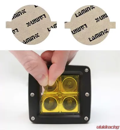 Lamin-X 3.125" Yellow Round Light Covers - SB-3.125Y