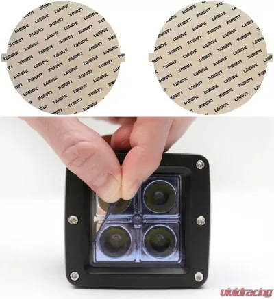 Lamin-X 4.75" Blue Round Light Covers - SB-4.75B