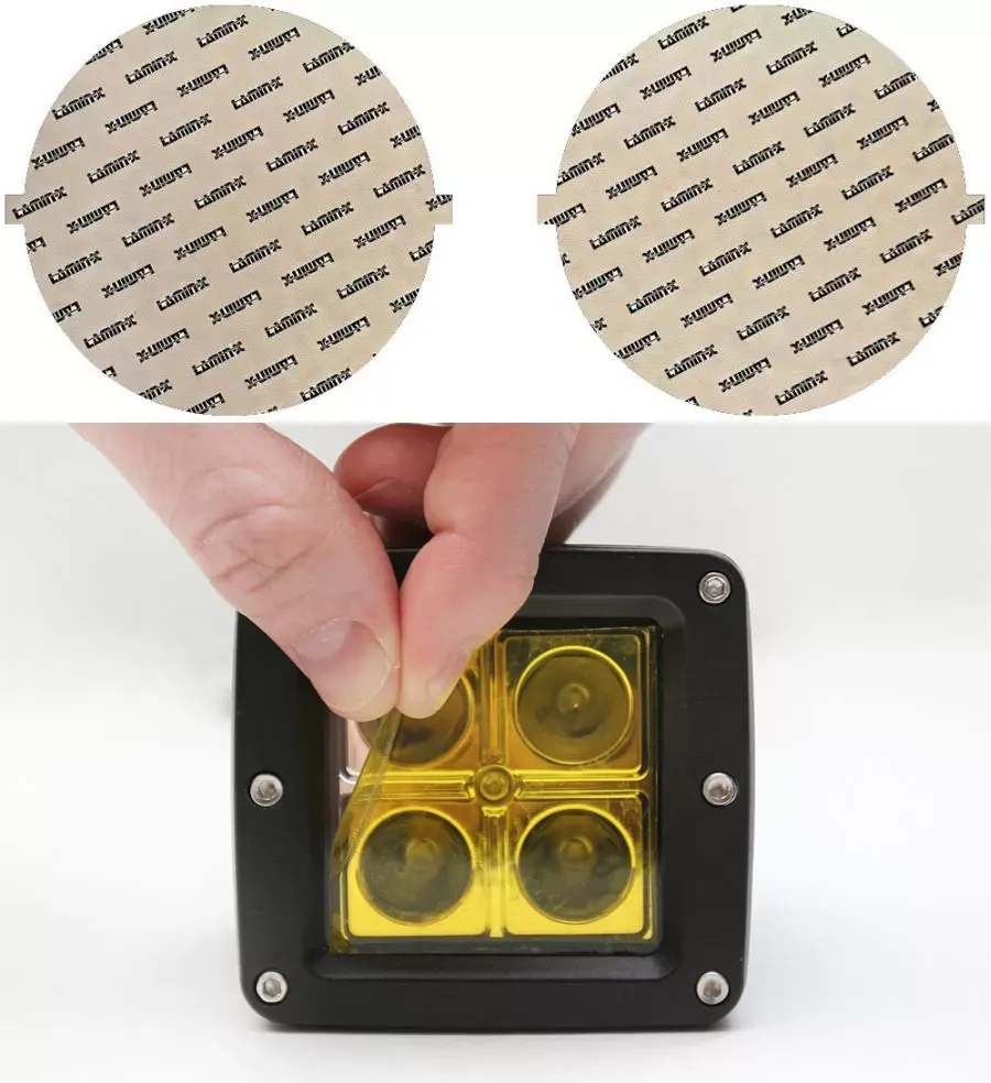 Lamin-X 4.75" Yellow Round Light Covers - SB-4.75Y