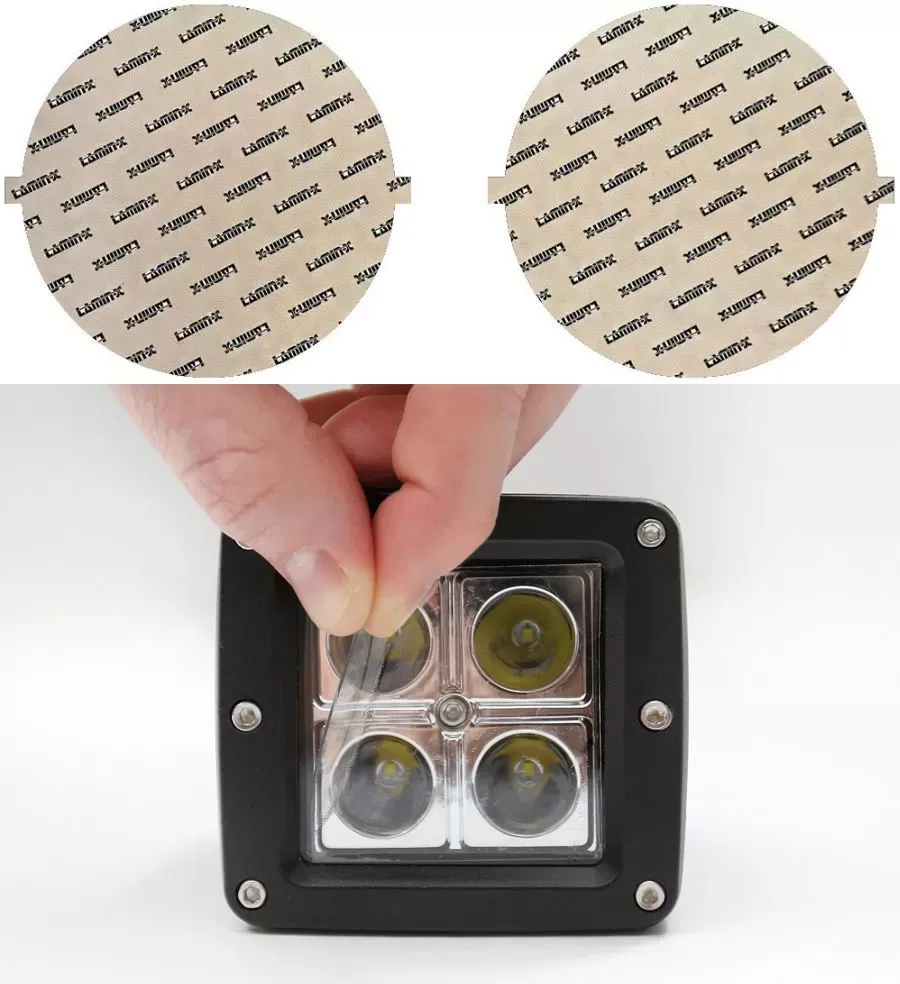 Lamin-X 4" Clear Round Light Covers - SB-4CL