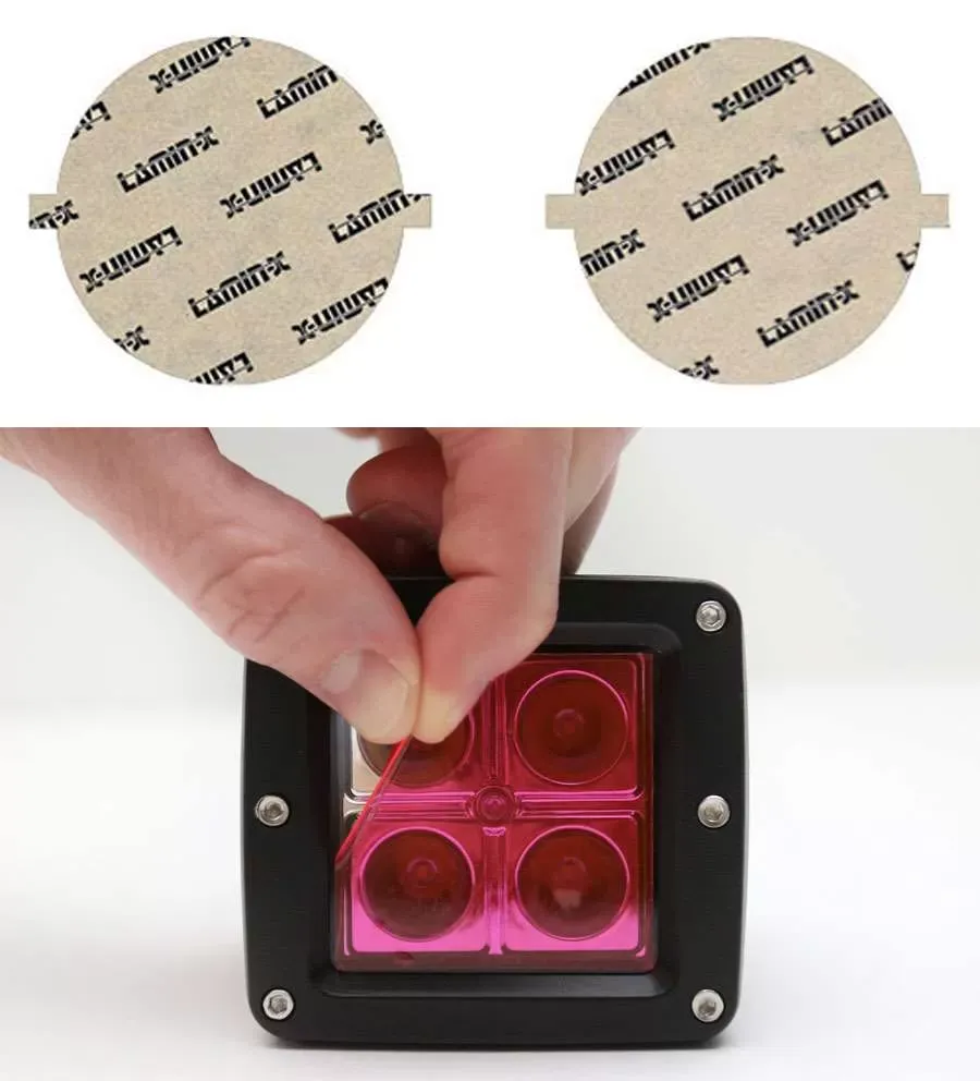 Lamin-X 5" Pink Round Light Covers - SB-5P