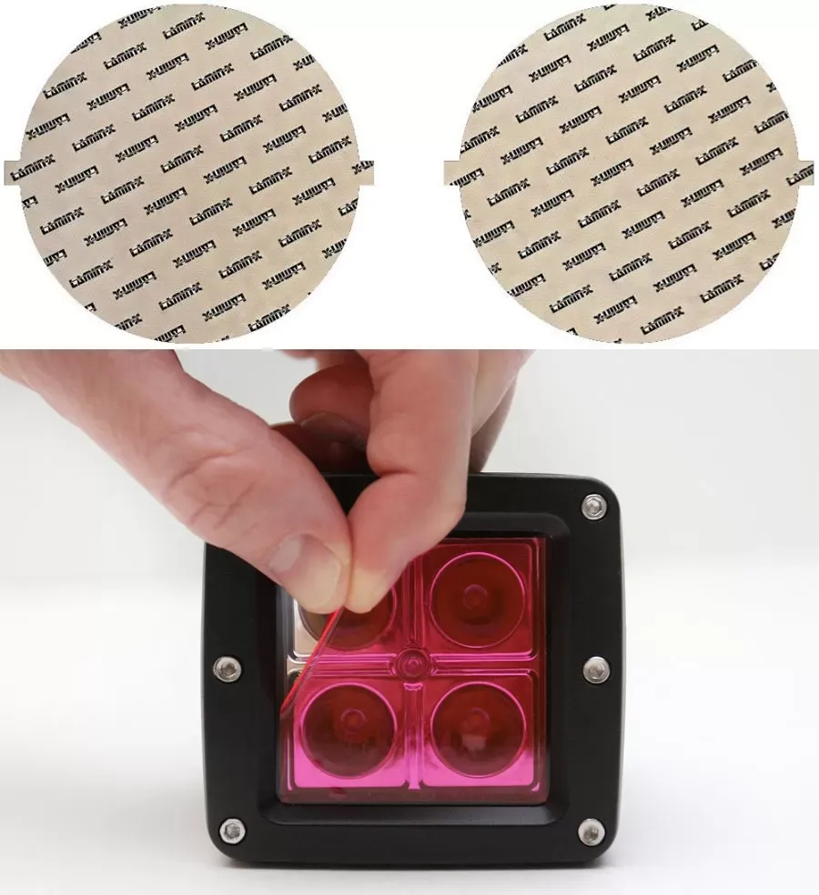 Lamin-X 7" Pink Round Light Covers - SB-7P