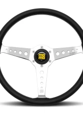 MOMO Heritage California Black Leather 360mm Steering Wheel                                     - CAL36BK2S - Image 3