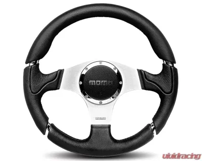 MOMO Millenium Black Leather Steering Wheel - MIL35BK1P