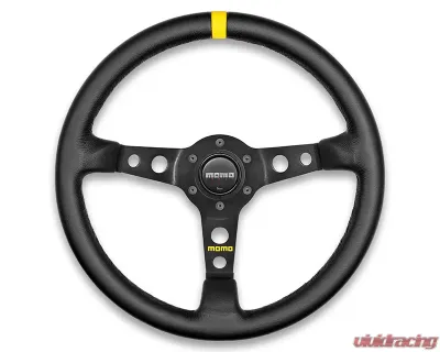 MOMO MOD.07 Black Leather Steering Wheel - R1905/35L
