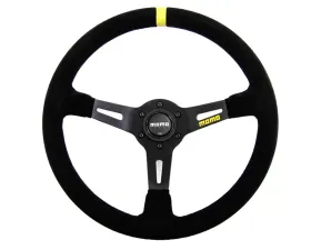 MOMO MOD.08 Black Suede | Black Spoke Steering Wheel