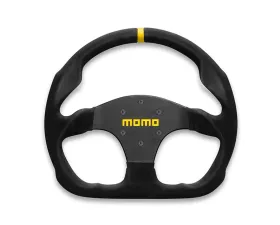 MOMO MOD.30 Black Suede No Buttons Steering Wheel