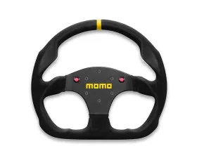MOMO MOD.30 Black Suede with Buttons Steering Wheel