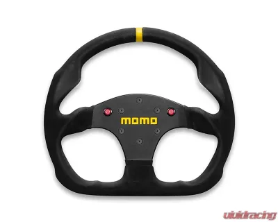 MOMO MOD.30 Black Suede with Buttons Steering Wheel - R1960/32SHB