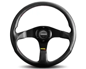 MOMO Tuner 320mm Black Leather Steering Wheel