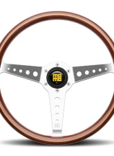 Momo California Wood Mahogany Wood, Polished Spokes                                     - CAL36WD0P - Image 5