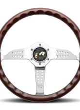 Momo Super Grand Prix Mahogany Wood, Polished Spokes                                     - GRA35WD0P - Image 2