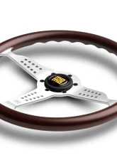 Momo Super Grand Prix Mahogany Wood, Polished Spokes                                     - GRA35WD0P - Image 3